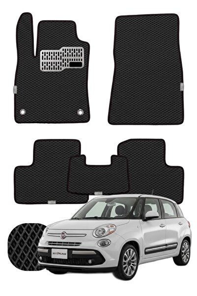 UNAL MAT Fiat 500L 2012-2022 Özelleştirilebilir Tam Set Premium EVA Paspas - ...