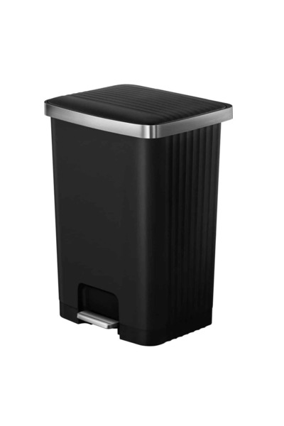 EKO Coș de gunoi cu pedală, EKO, Hana 2, 70 litri, 1 compartiment, negru