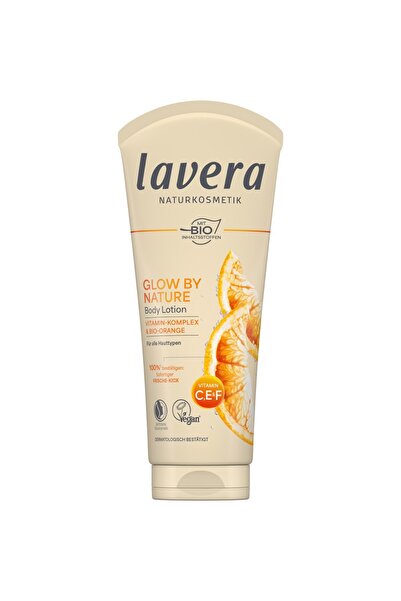 Lavera Lotiunea de corp Glow by Nature cu portocala bio si complex de vitamine -