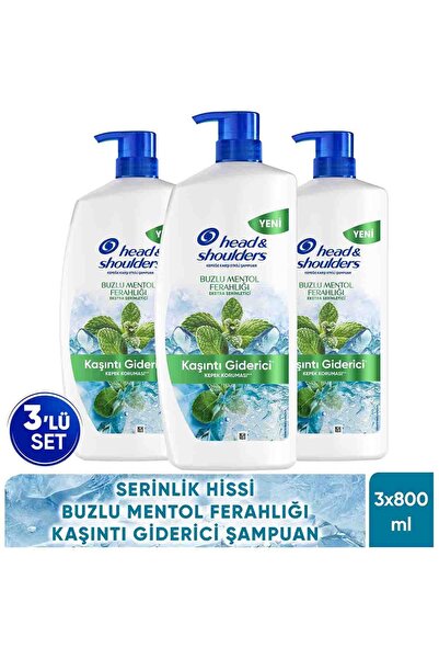 Head & Shoulders Buzlu Menthol Ferahlığı 800ml x3