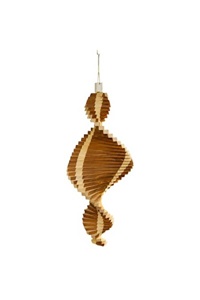 OEM Spinner de vânt suspendat din lemn, ornament spiralat rotativ pentru grăd...