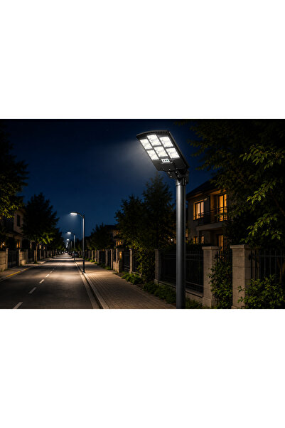 kialed Solar LED Sokak Lambası 600W 48000mAh Kumandalı IP65 Su Geçirmez Güneş...