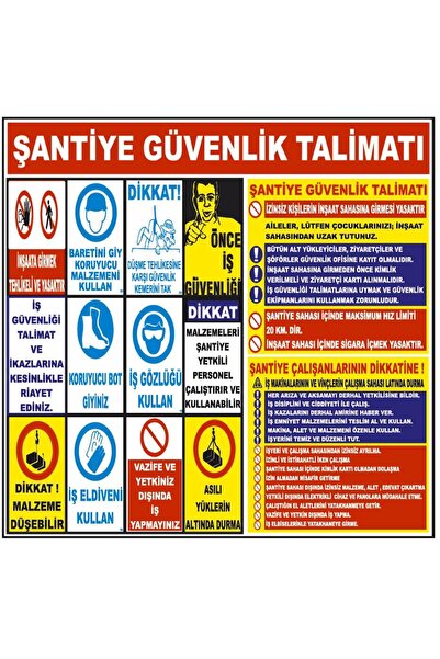 Yıldırım Construction Site Construction Site Construction Warning Sign
