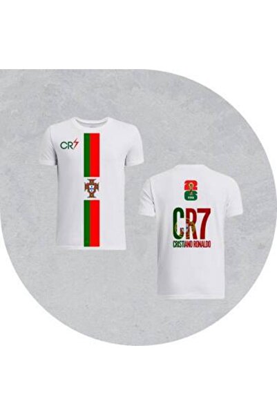 Generic Portugal National Team White Polyester Sports T-Shirt 2