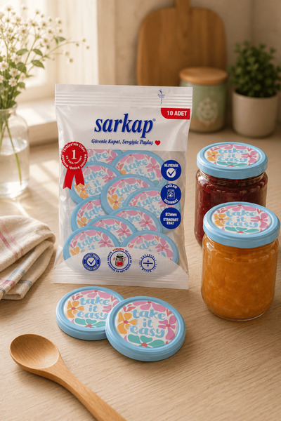Sarkap Hijyenik Paketli 10'lu 82 mm Kapak - Vibes - Take It Easy