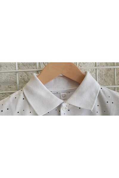 noble baby&kids Children's Classic Polo Collar 100% Cotton Printed Casual Sports T-Shirt