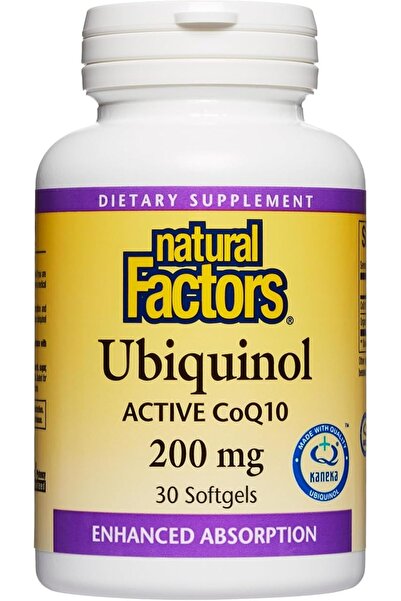 Natural Factors NF UBIQUINOL ACTIVE COQ10 200MG 30S