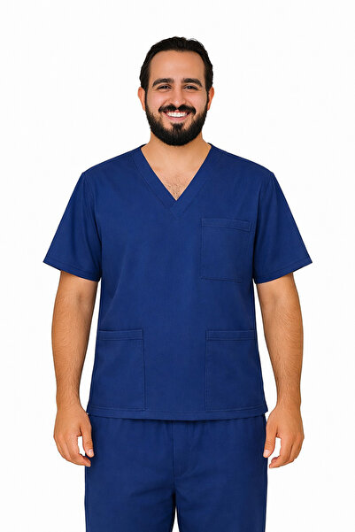Prof . Victory Scrubs Top – V-Neck, 5 Pockets, and Stretchable Doctor/Nurse Top