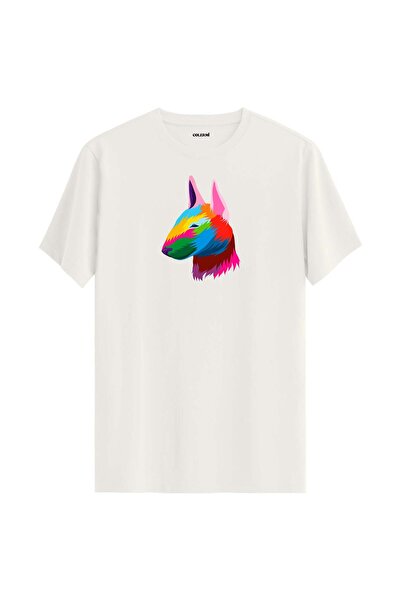 Colermi Colorful Rocky Bull Terrier Dog Printed T-Shirt