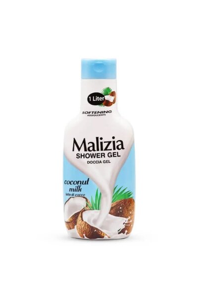 Malizia Coconut Milk Shower Gel with Gentle Formula That Cleanses the Skin an...
