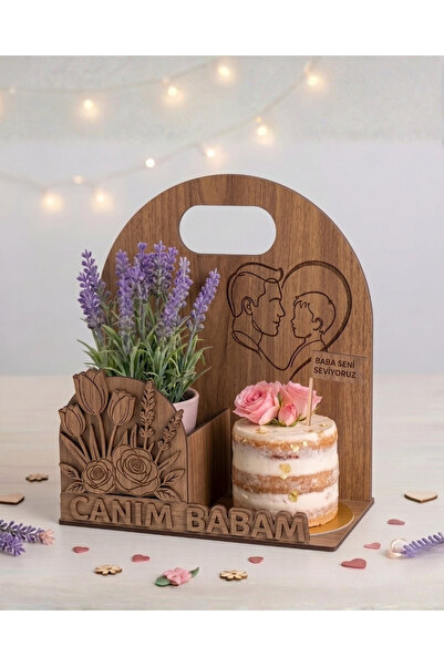 ih ihra Laser Cut My Dear Dad Themed Wooden Organizer - Gift Presentation and...