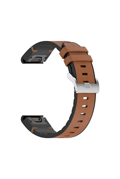 Techsuit W071 Λουράκι Σιλικόνης Καφέ (Garmin Fenix 5/5 Plus 6/6 Pro/7/Forerun...