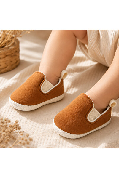 Bebelul Botosei bebe talpa moale maro caramel