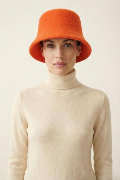 Adalua Women's Cashmere Bucket Hat – Soft Textured Minimal Bucket Hat |   Win...