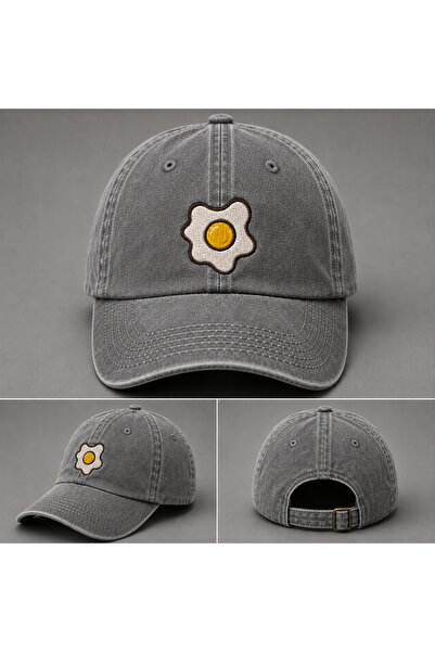 WeavedCo Egg Embroidered Vintage Washed Cap Hat