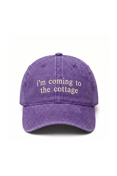 Tresore قبعة بيسبول عتيقة الطراز مطرزة بعبارة "I'm Coming To The Cottage" تجس...