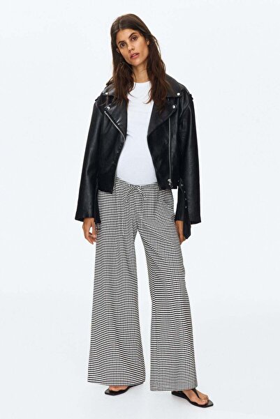 H&M MAMA Textured drawstring trousers