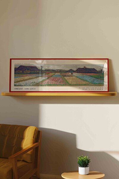 Buka Shops Vincent van Gogh Hollanda Çiçek Bahçesi Panoramik Çerçeveli Tablo