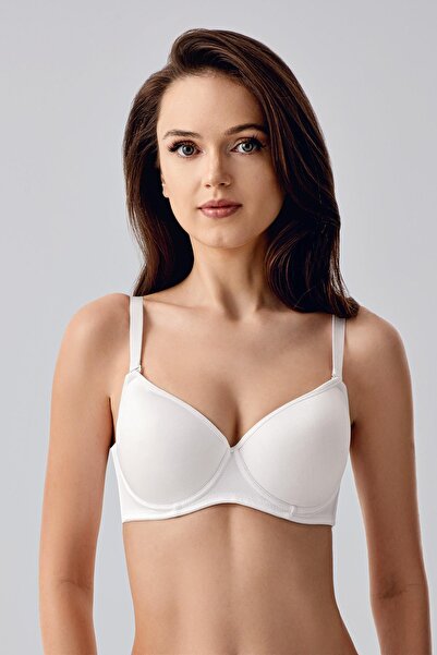 cotonhause Women's Empty Cup Underwire White Bra C0T0N9743