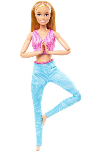 Barbie Κούκλα Made To Move Ξανθιά με Αθλητικό Τοπ & Παντελόνι για Ηλικίες 3+ ...