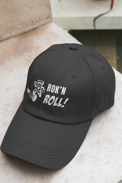 satranc365 ROK’N ROLL! Satranç Temalı Şapka | Unisex Mizahi Tasarım Füme Şapka