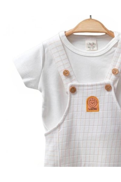 voyyo kids baby Baby Boy Summer Short Sleeve T-Shirt Salopet Jumpsuit, Newborn 0-3-6-9 Months Gardener Jumpsuit