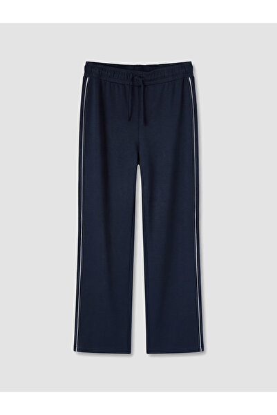 LC Waikiki Pantaloni de trening de damă cu picior larg și detalii cu dungi