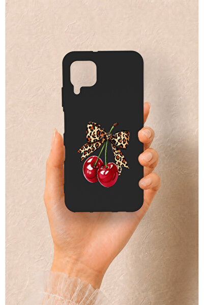 Vip Case Huawei P40 Lite Uyumlu Kiraz Fiyonk Desenli Silikon Kılıf