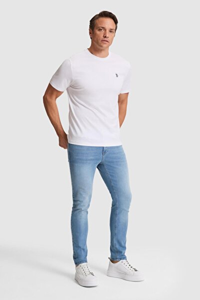 U.S. Polo Assn. Pantaloni Jean albastru deschis pentru bărbați