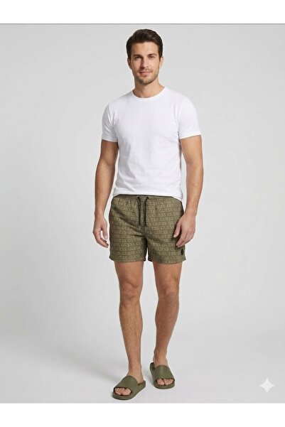 Guess Baskılı Logo Mayo Şortları F6GT12WG2A2