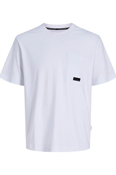 Jack & Jones Ανδρικό μπλουζάκι JCOFUSION με λεπτομέρεια λογότυπου και τσέπη