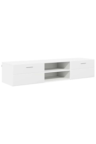 vidaxl Dulap din Lemn cu sertar Alb 150 x 39 x 30 cm Lemn compozit