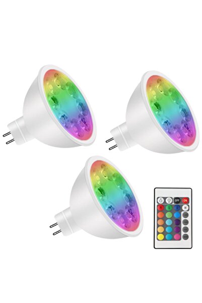 Noobibaba GU5.3 LED RGBW, 12V LED крушка, MR16 с променящи се цветове, 4W GU5...