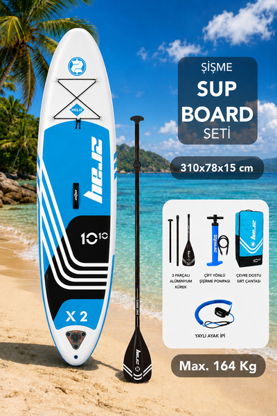 Fischer One Şişme Sup Board - 164kg Taşıma Kapasiteli Taşıma Çantalı Sörf Tah...