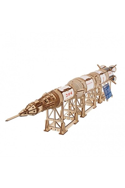 Ugears 3D Παζλ, NASA Saturn V, Ugears, ξύλο, 500 κομμάτια