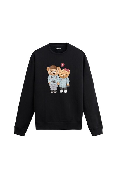Colermi Lovers Teddy Bears Double Printed Sweatshirt