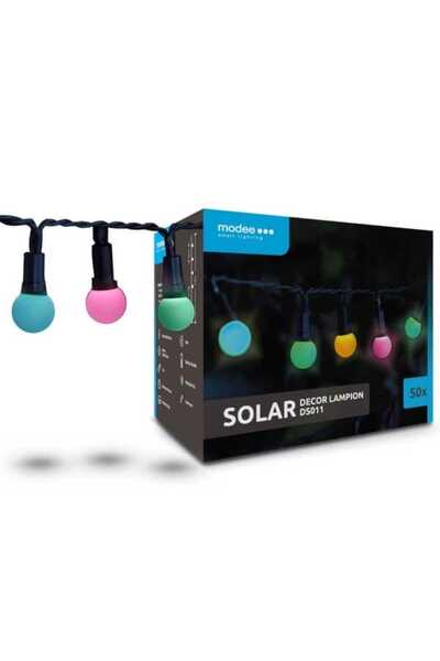 MODEE 50 λαμπάκια LED σε σειρά με διακοσμητικές μπάλες και με ηλιακό συλλέκτη...