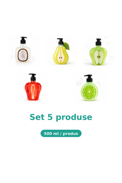 Tasty Set 5 Produse Tasty, Mix Cocos, Pere, Mar Extract, Capsuni, Lime