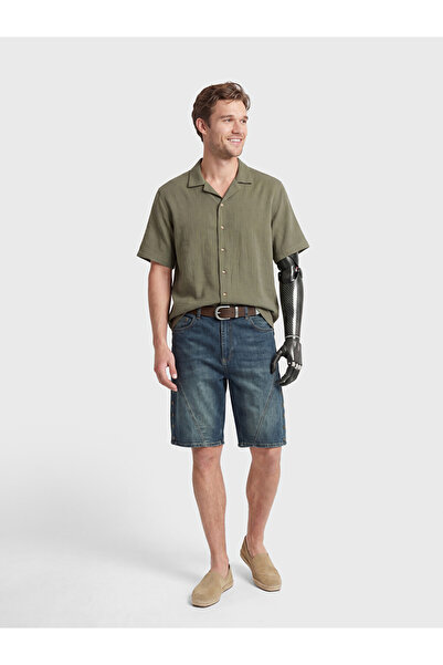 LC Waikiki Indigo Relax Fit Men's Jean Shorts