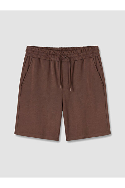 LC Waikiki Brown Regular Fit Soft Touch Men's Shorts