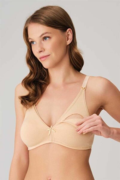 Generic Brand Cotton Underwire-Free Maternity Front-Opening Nursing Bra