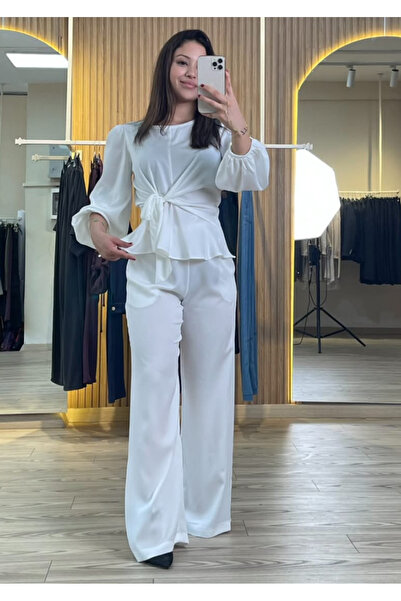 Butik Kadın Volanlı Saten Takım