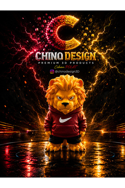 Chino Design Aslan Figür / 12-14 cm / Lion / Taraftar Maskot