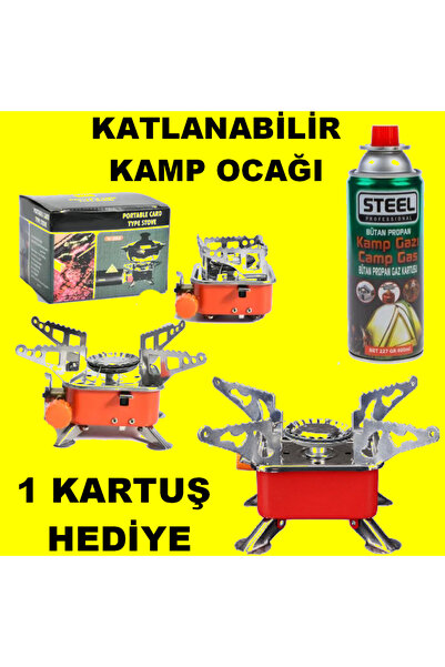 HerŞey Marketing Portatif Kamp Ocağı - Tek Gözlü Manyetolu Piknik Ocağı - Kar...