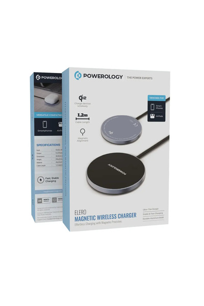 Powerology Elero Magnetic Wireless Charger Gray