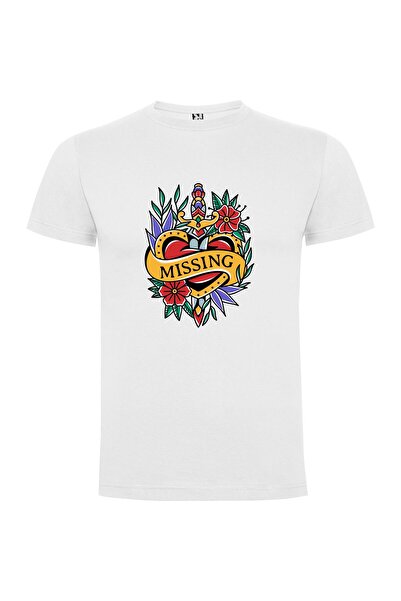 iLovePrints Missing Heart Tattoo Flash Tshirt