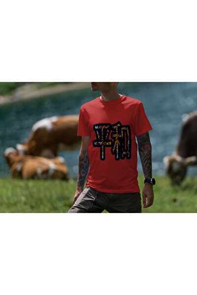 iLovePrints Abstract Art with Kanji Tshirt