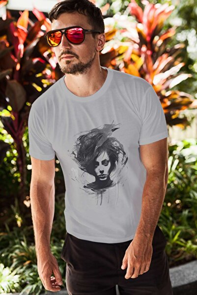 iLovePrints Monochrome Abstract Portrait Tshirt