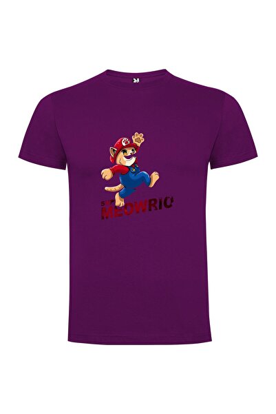 iLovePrints Mario Meow Cap Tshirt