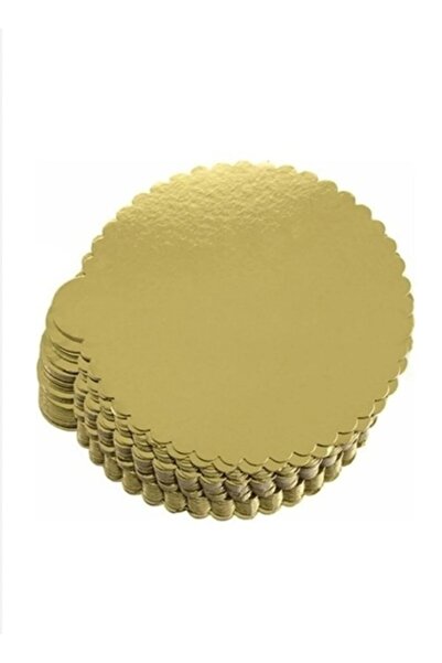 DALKIR GIDA Gold Mendil Kalın Pasta Altlığı 28 cm 10 Adet